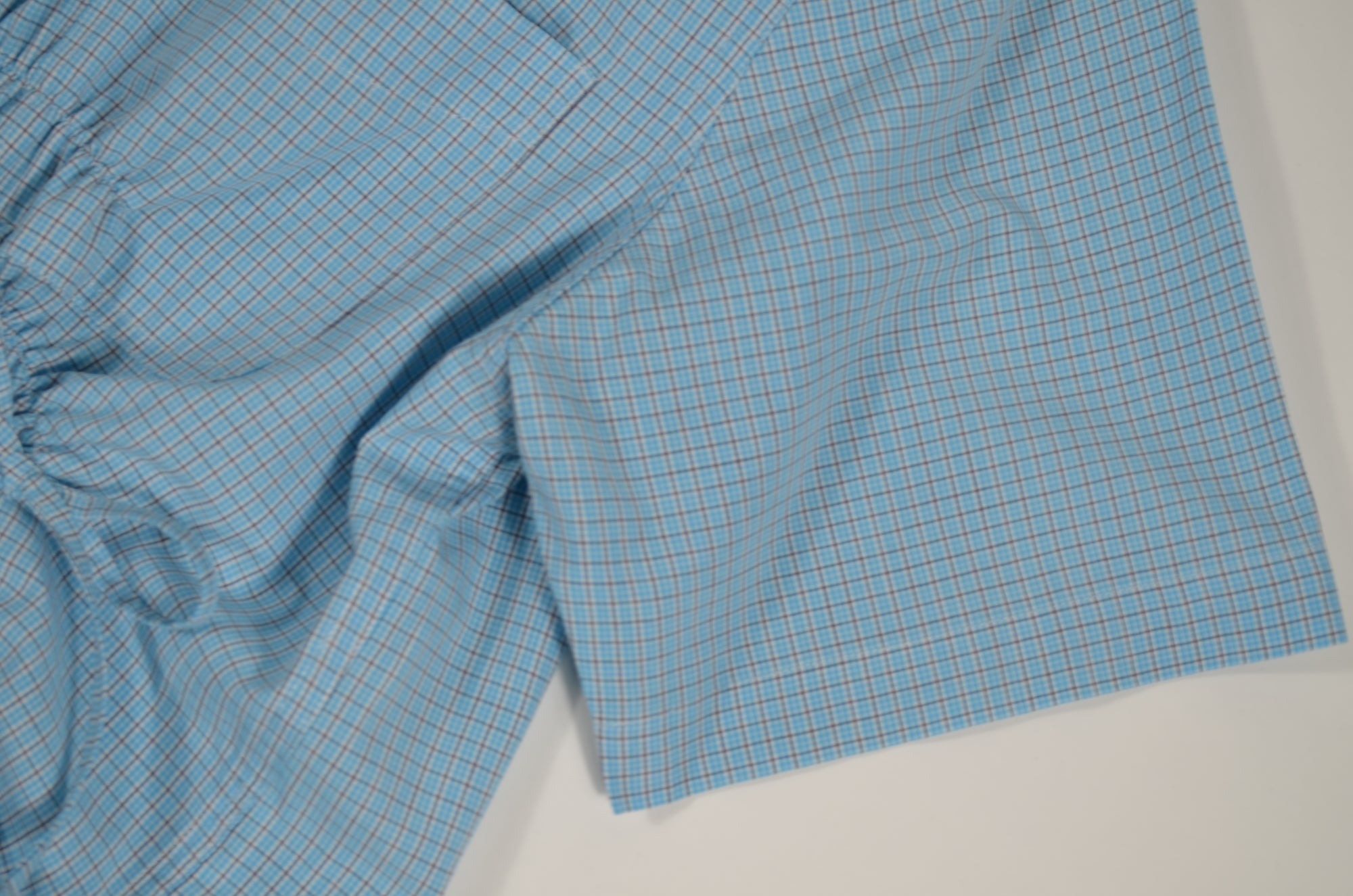 Camisa Cascada - Azul a cuadros