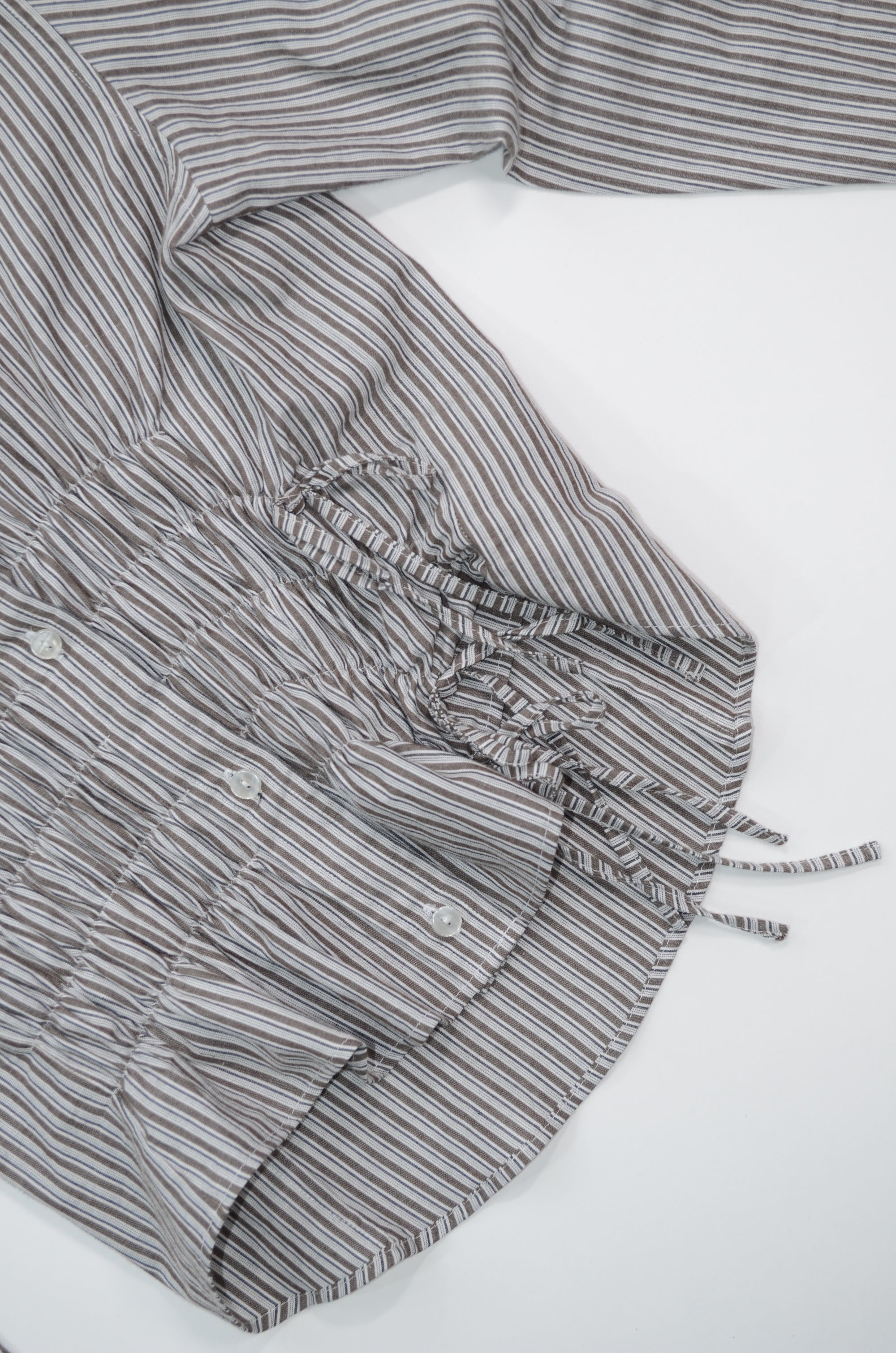 Camisa Cascada - Rayas café