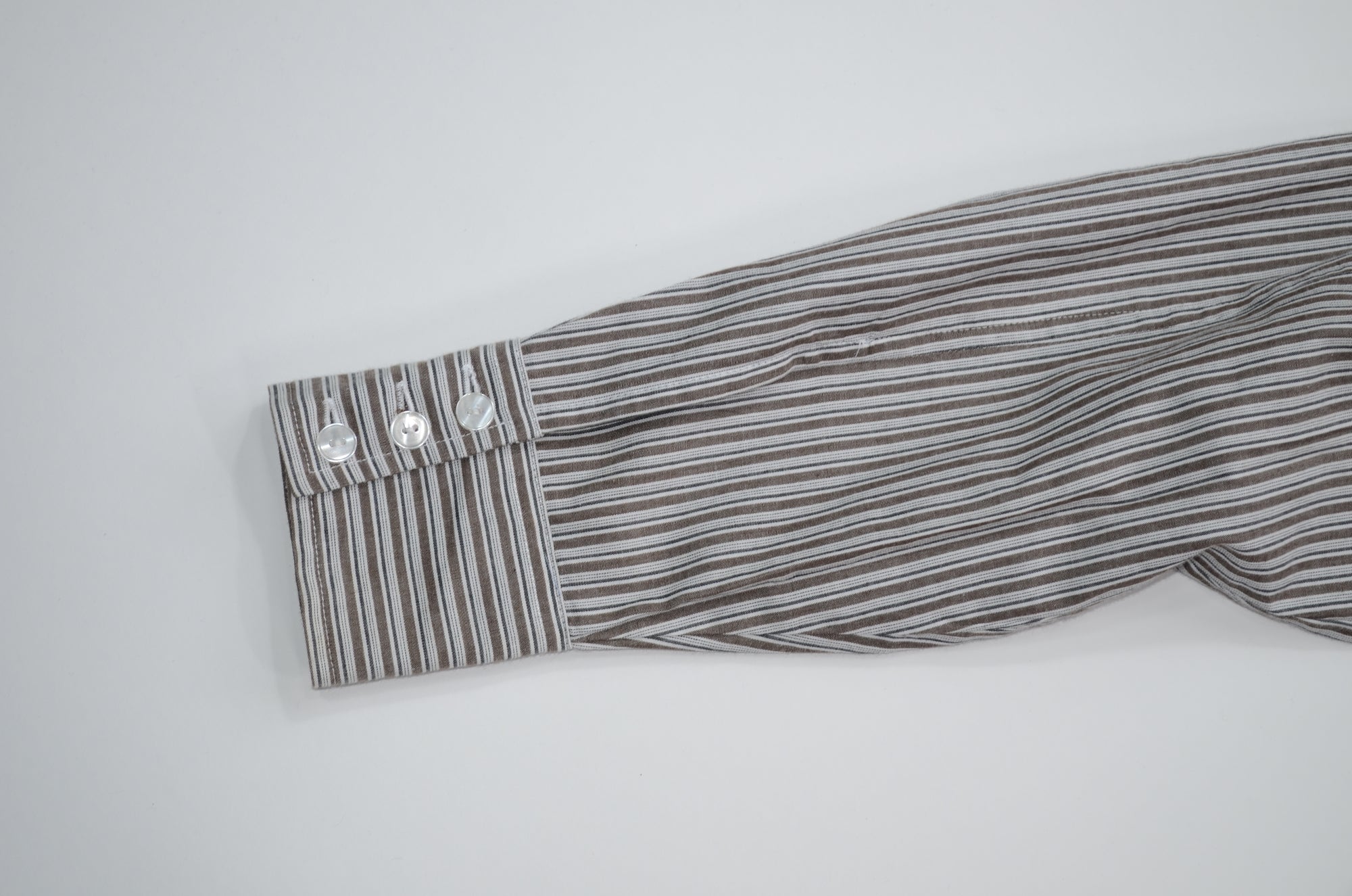 Camisa Cascada - Rayas café