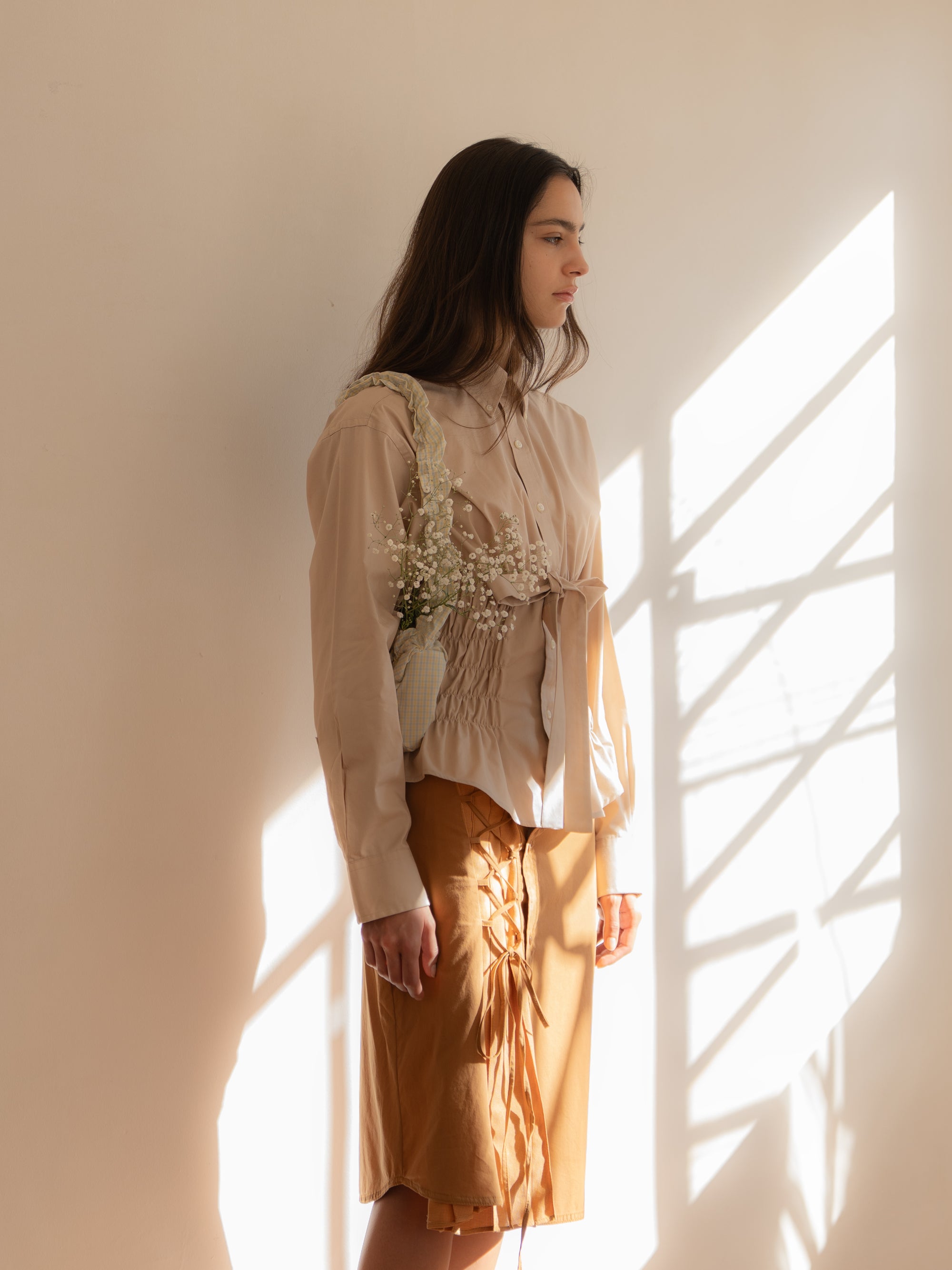 Falda Poesía - Ocre