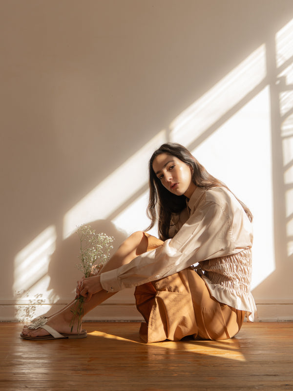 Falda Poesía - Ocre