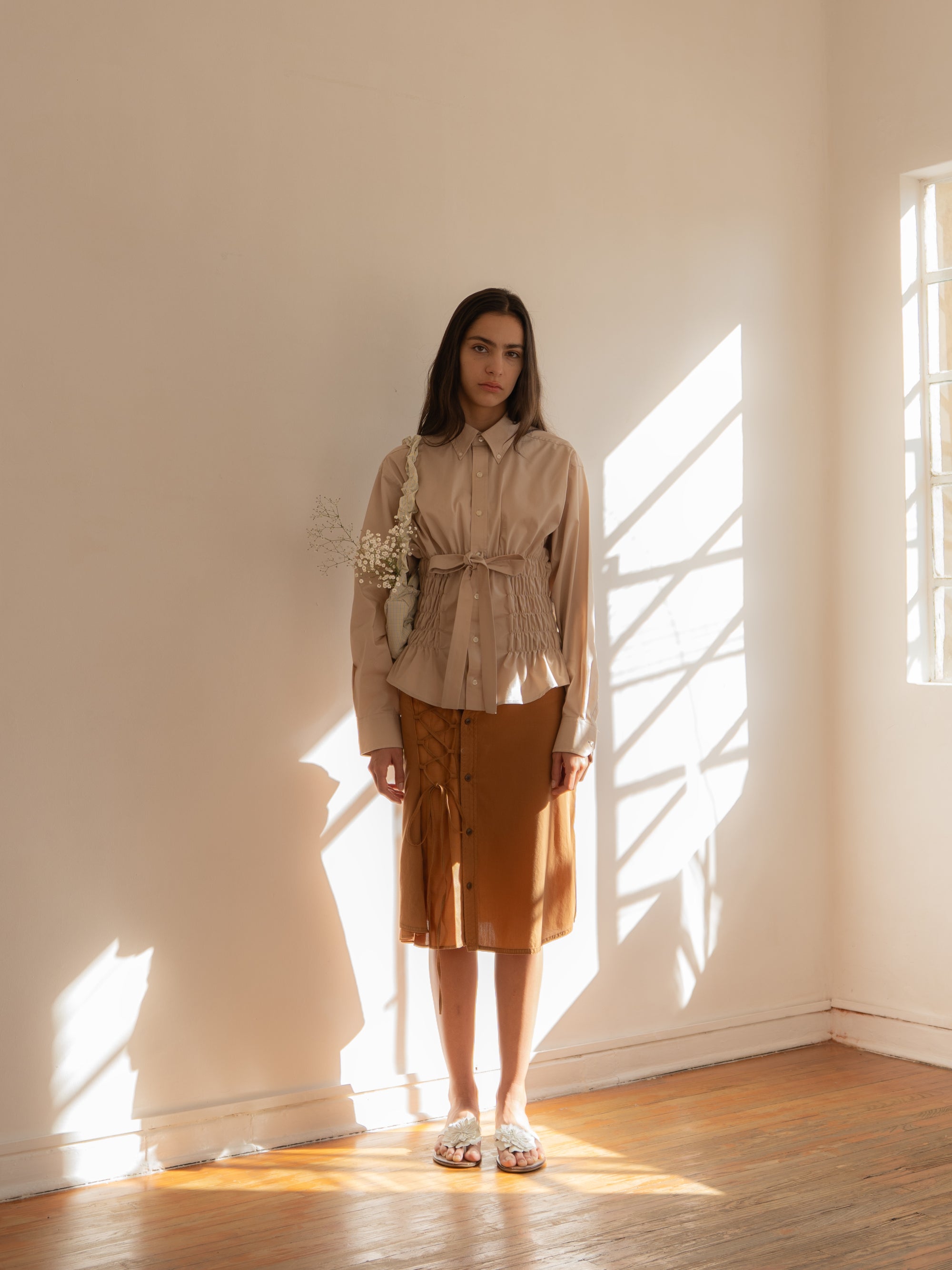 Falda Poesía - Ocre