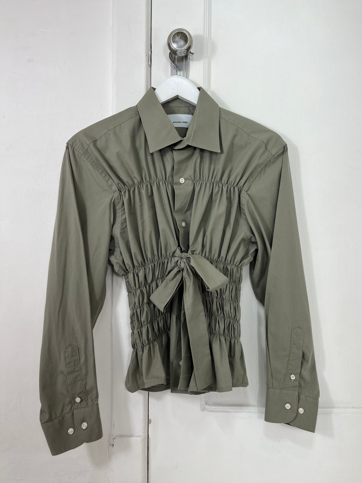 Corset Shirt - Olive Green
