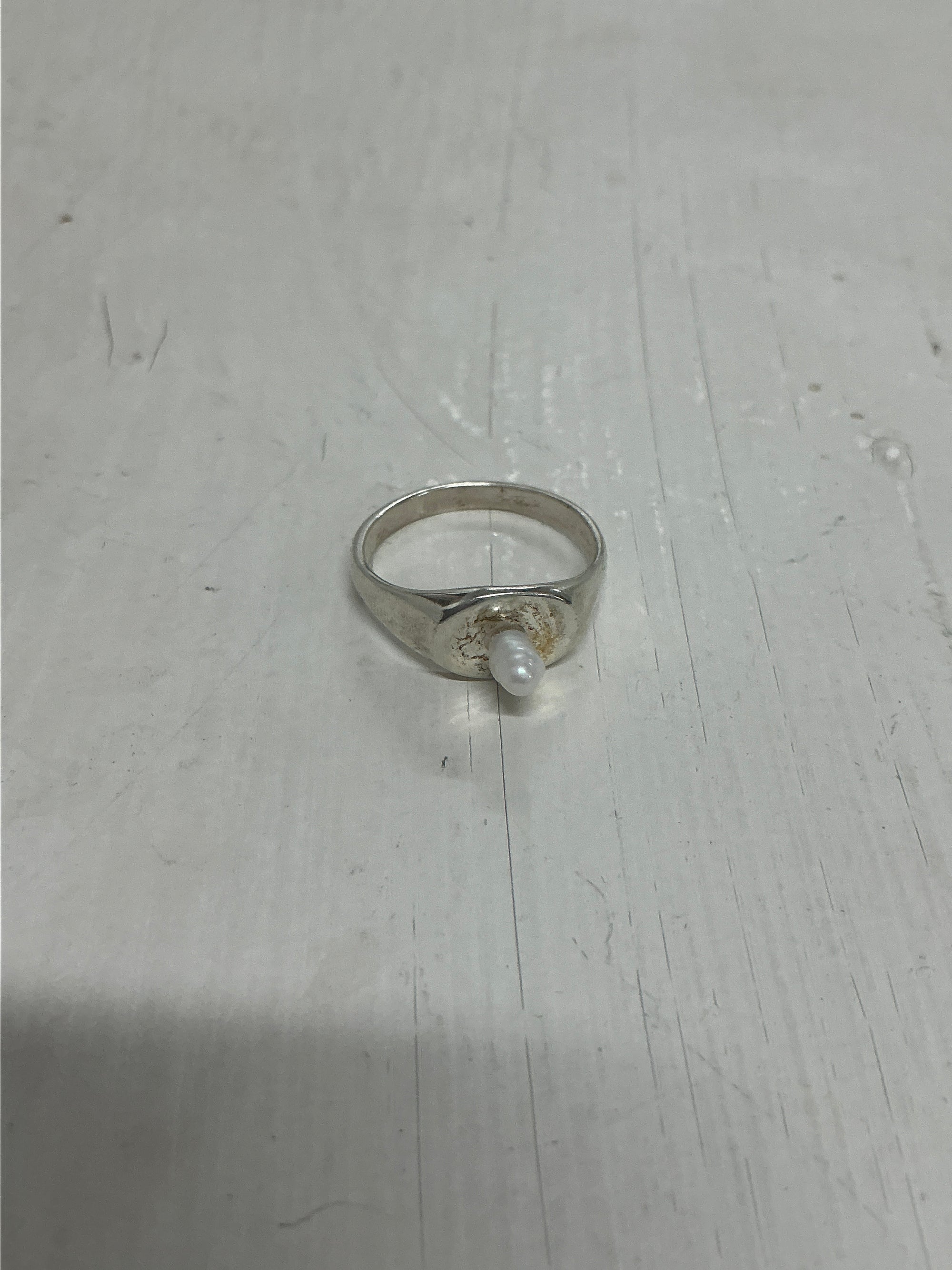Anillo Baby Pearl - CALIZA