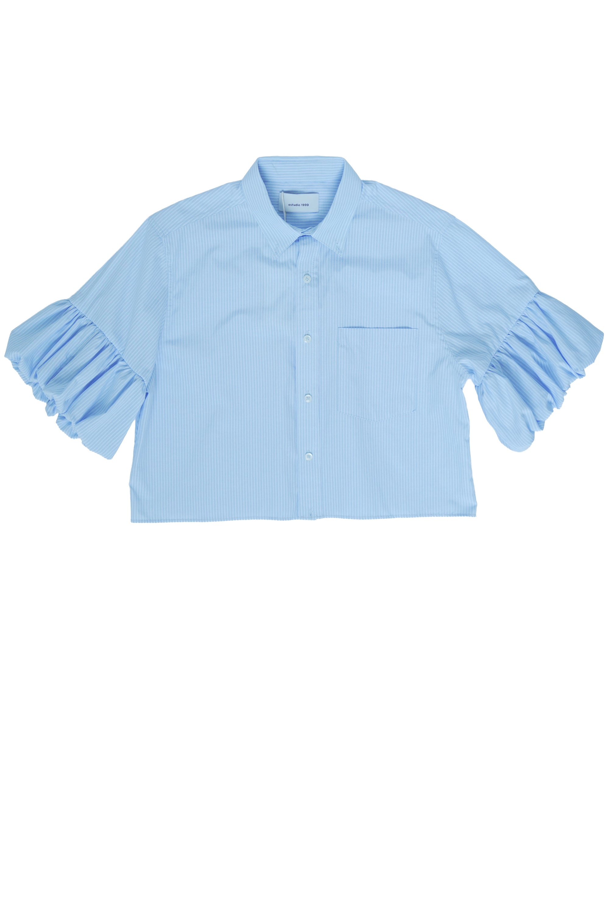 Wing Shirt - Blue with white stripes