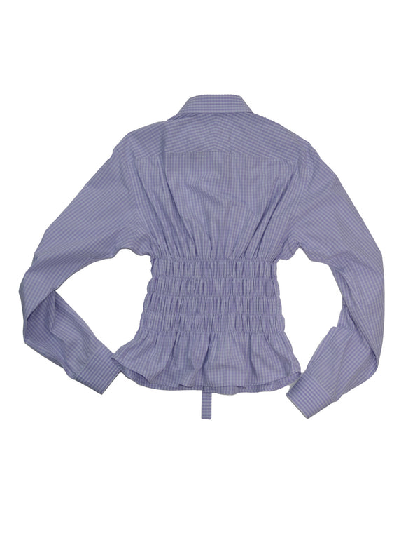 Camisa Corset  - Cuadros Lila