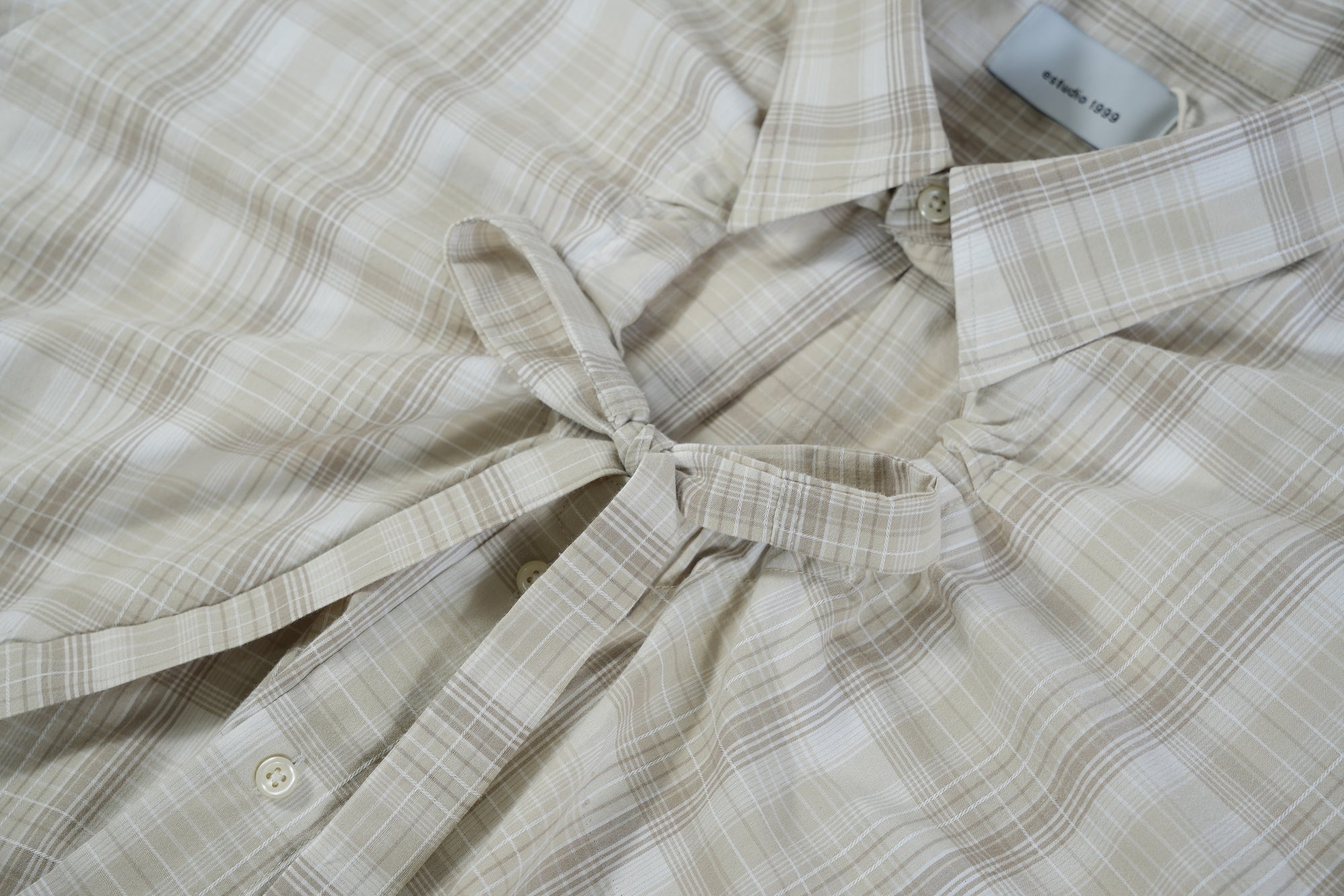 Camisa Ventana - Cuadros café y beige
