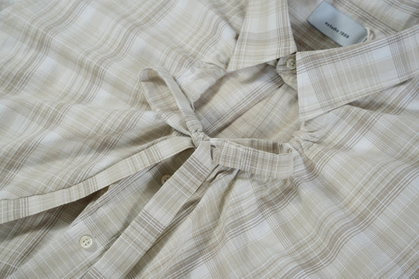Camisa Ventana - Cuadros café y beige