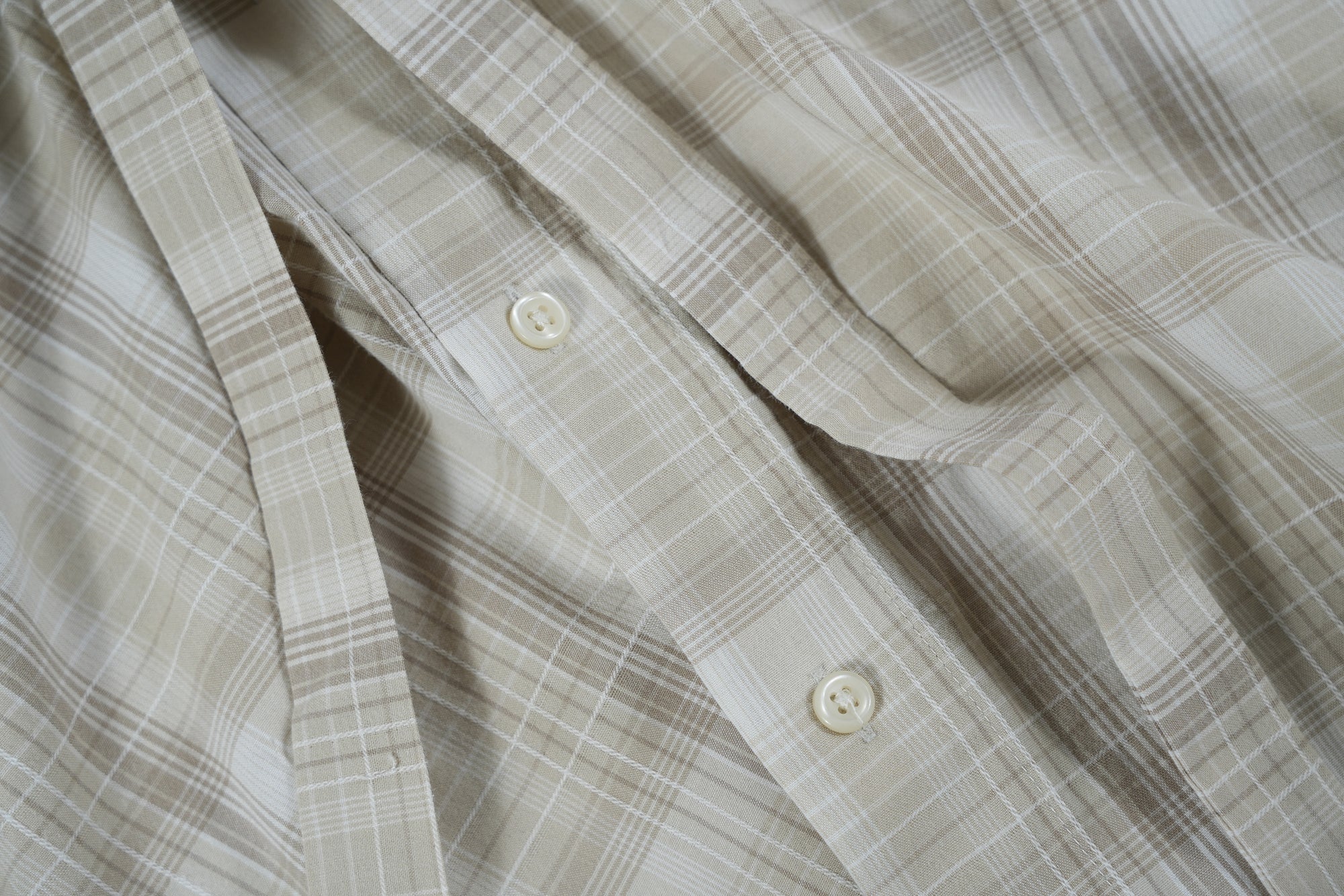 Camisa Ventana - Cuadros café y beige