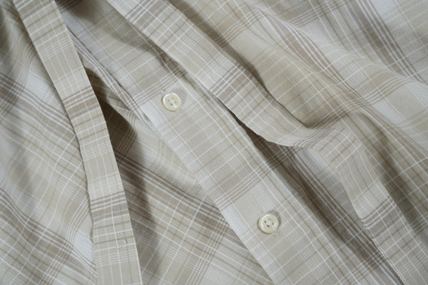Camisa Ventana - Cuadros café y beige