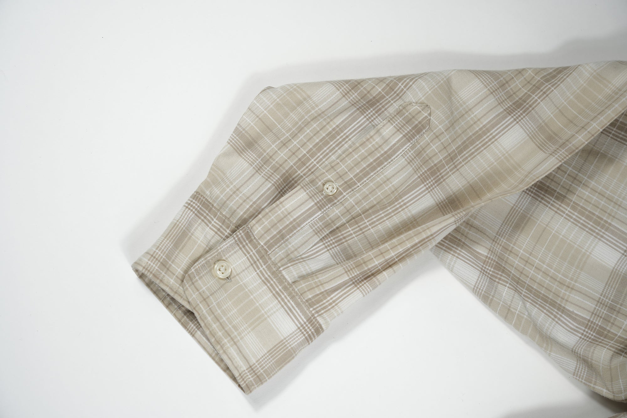 Camisa Ventana - Cuadros café y beige
