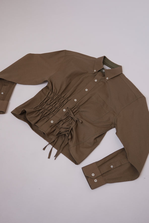 Cascading Shirt - Olive Green