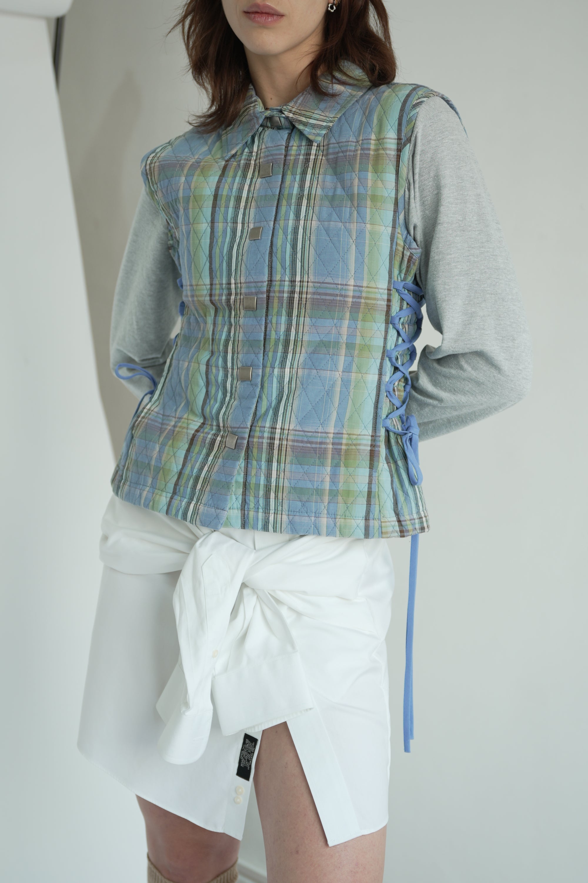 Chaleco Acolchado con cintas