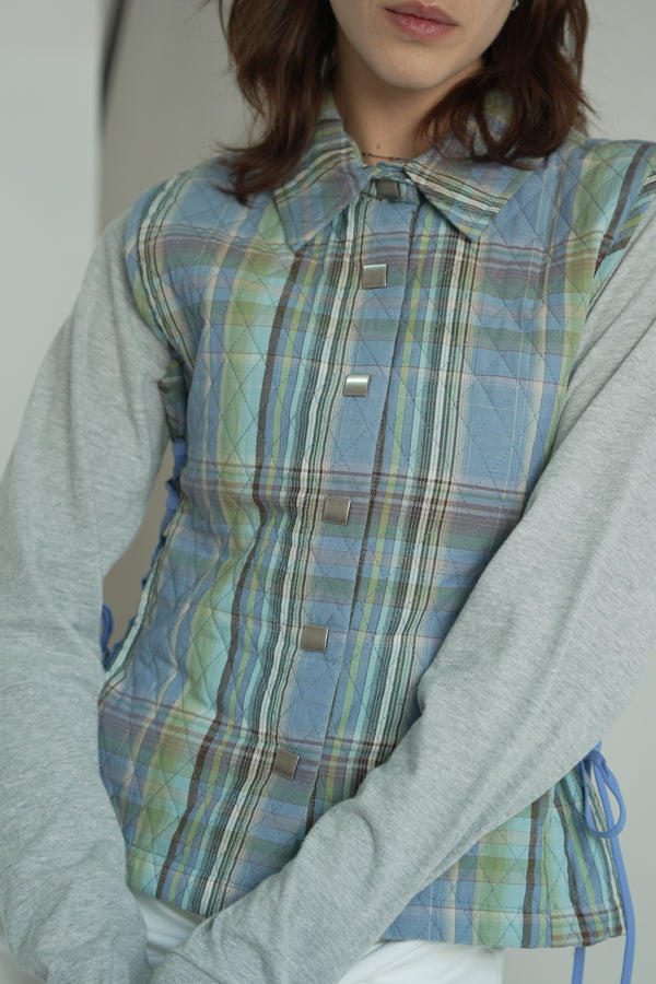 Chaleco Acolchado con cintas