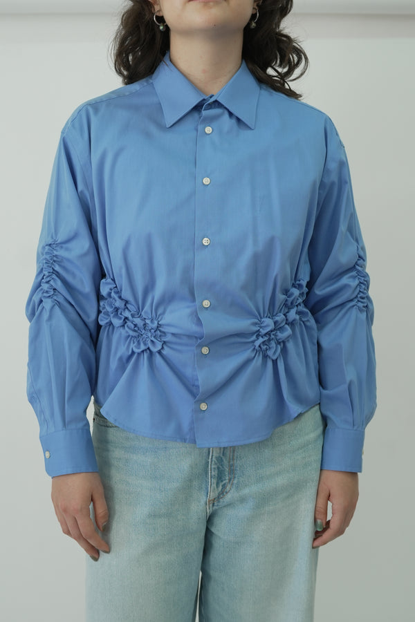 Camisa Florero - Azul claro