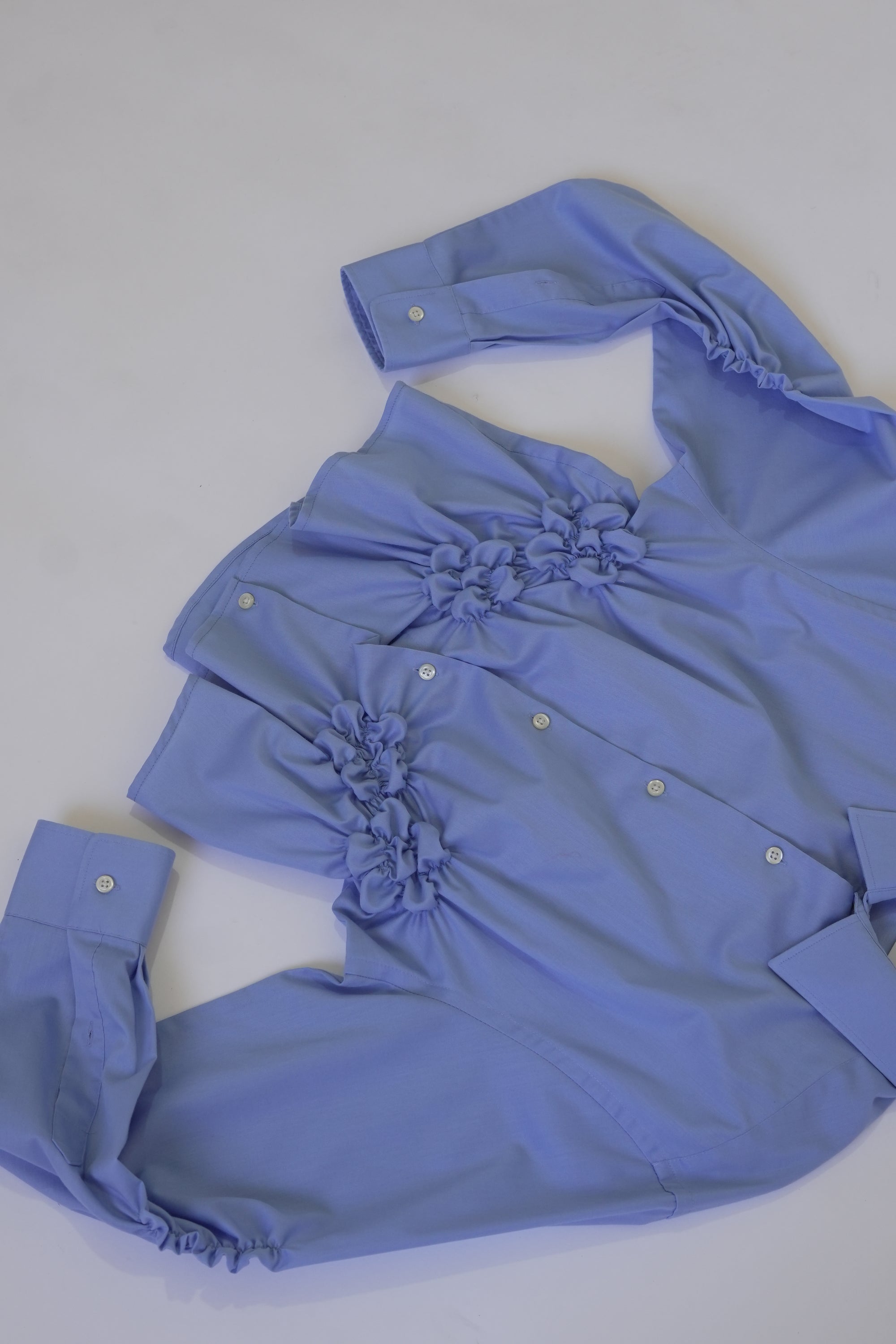 Camisa Florero - Azul claro