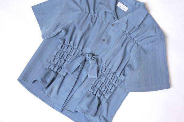 Camisa Bustier - Azul grisáceo