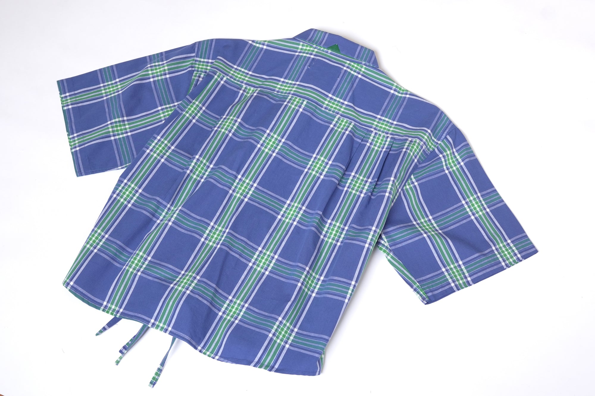Camisa Cascada - Azul a cuadros
