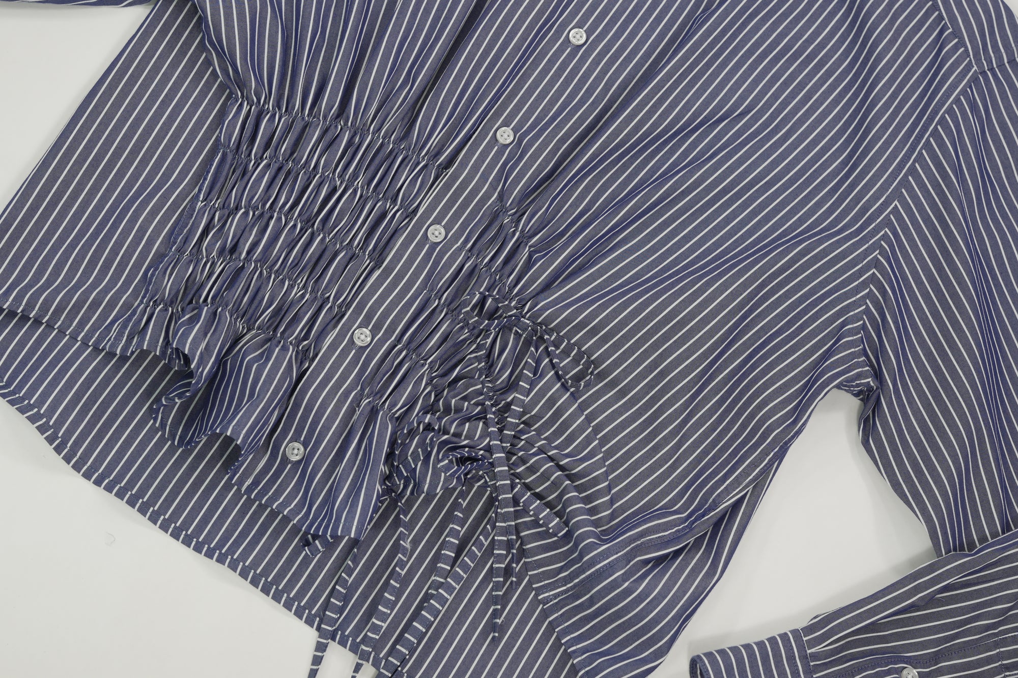 Camisa Cascada - Azul a rayas