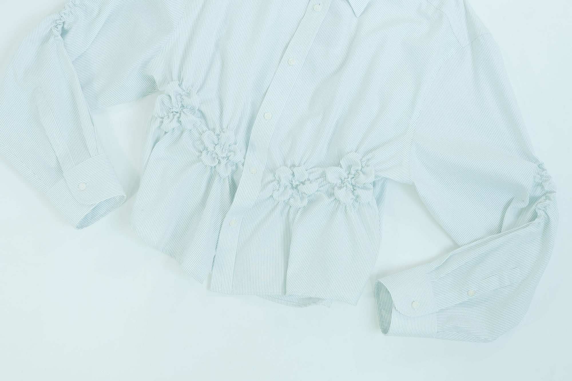 Camisa Florero - Blanco con Rayas