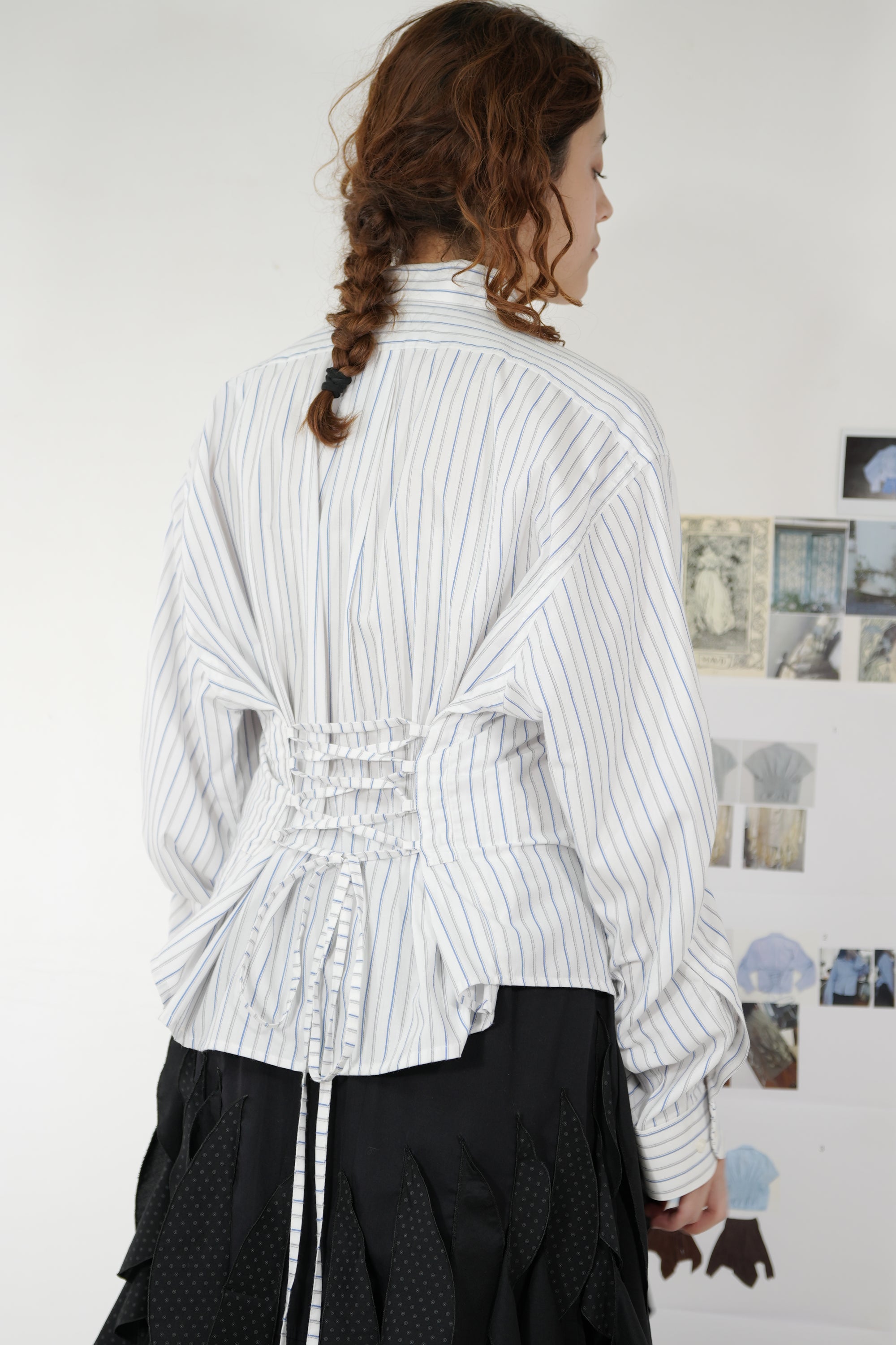 Camisa Lazo - Blanca a rayas