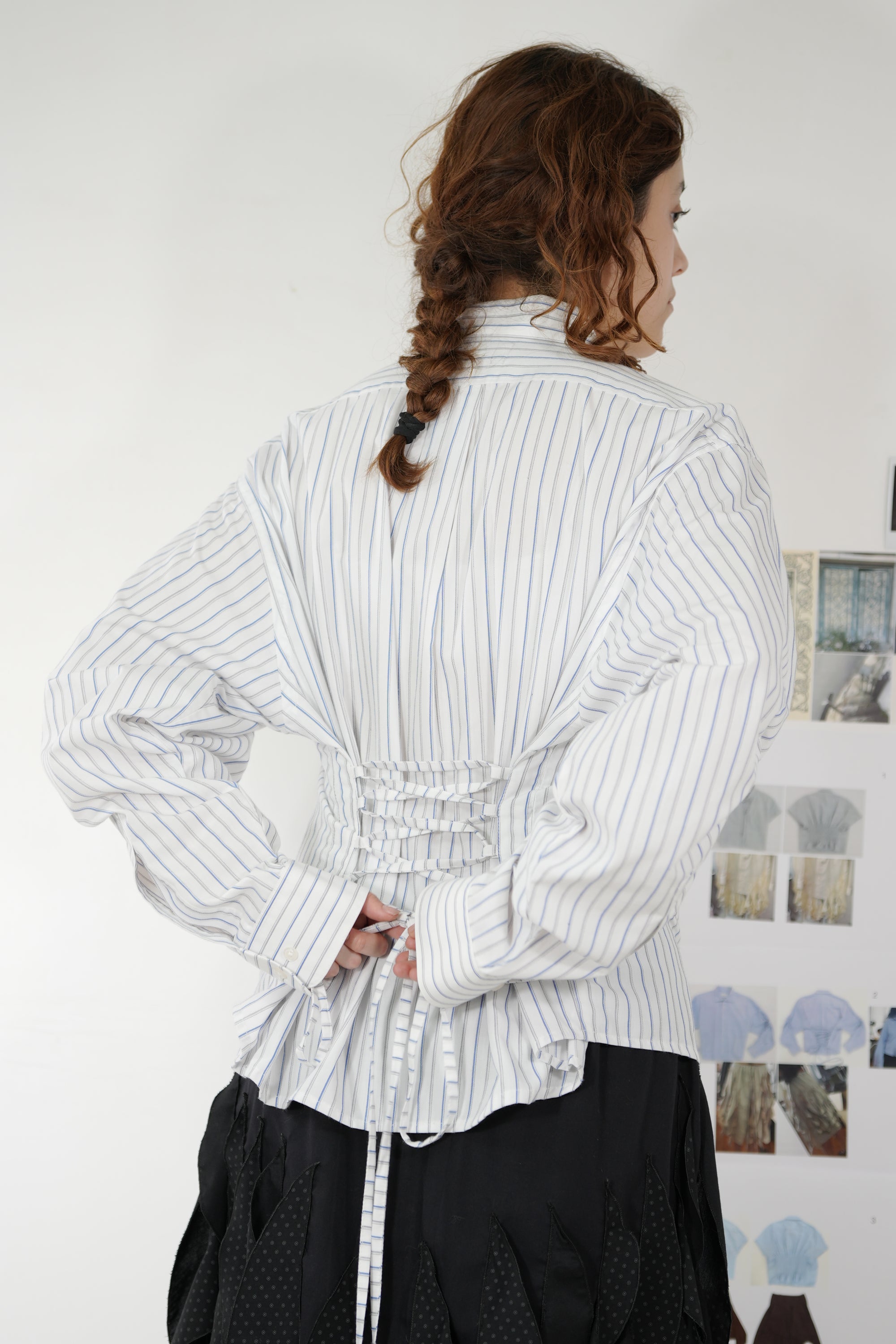 Camisa Lazo - Blanca a rayas
