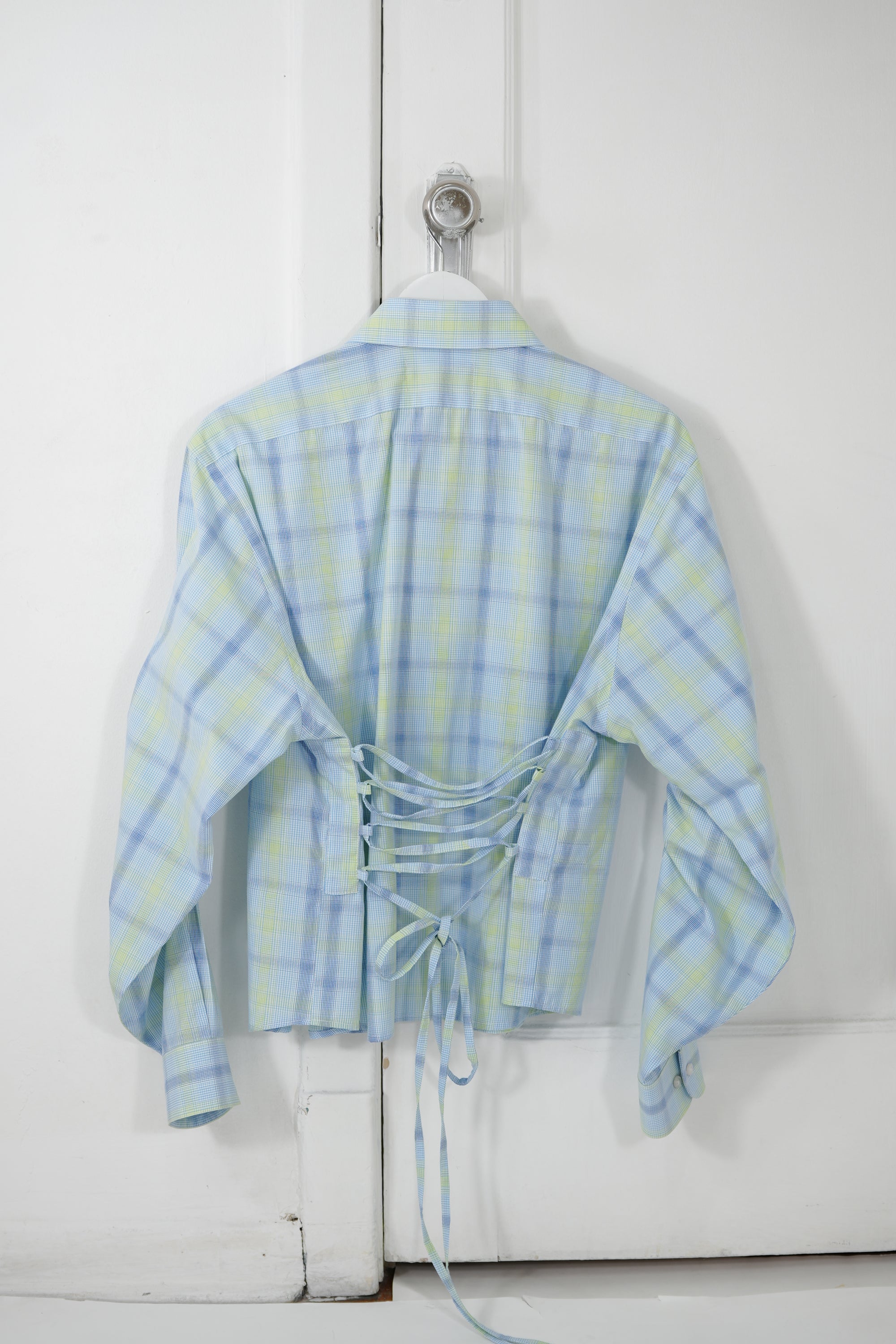 Camisa Lazo - A cuadros verde y azul
