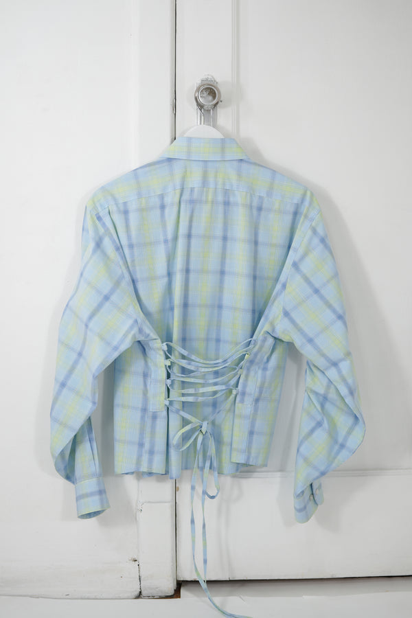 Camisa Lazo - A cuadros verde y azul