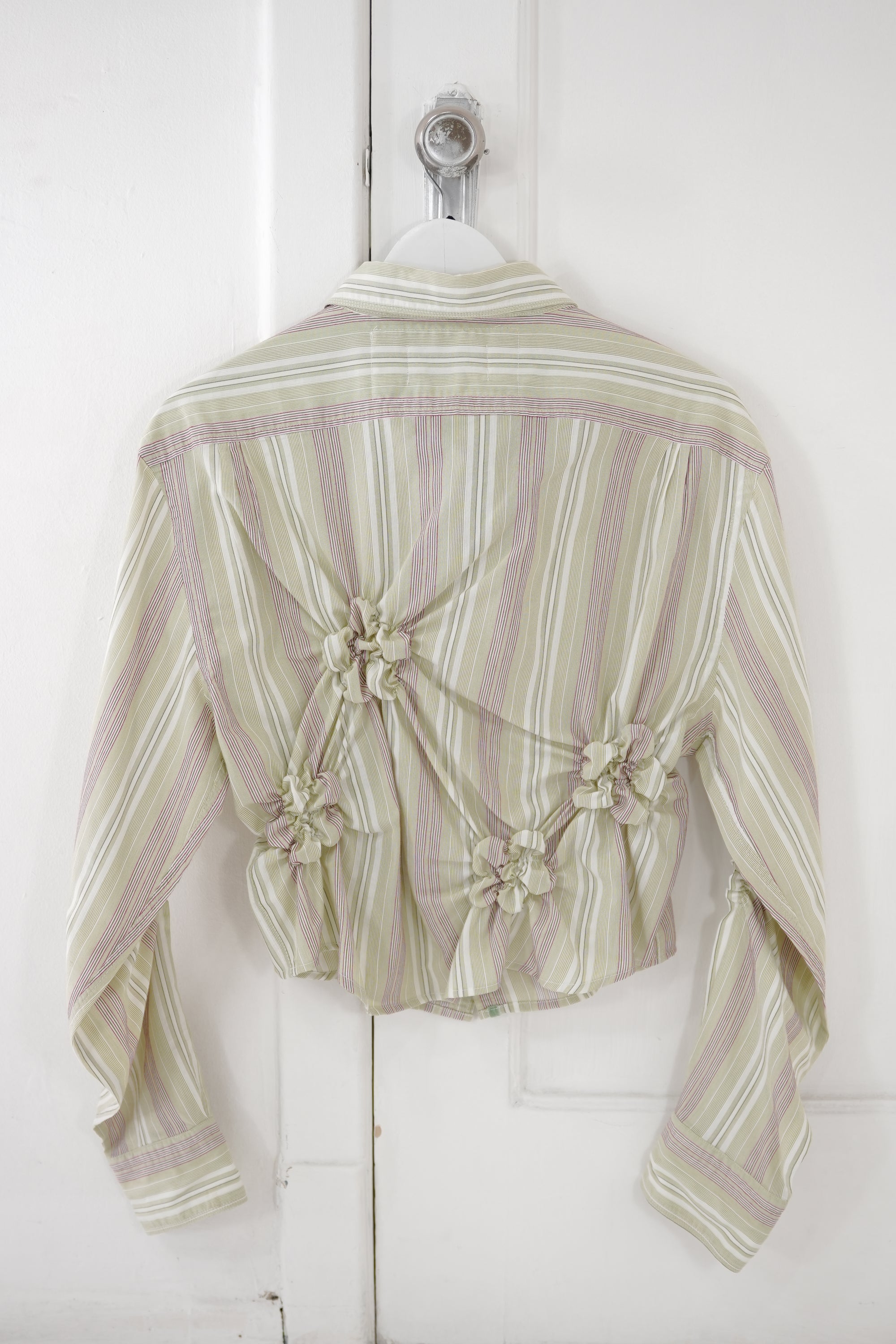 Camisa Florero - Verde a Rayas