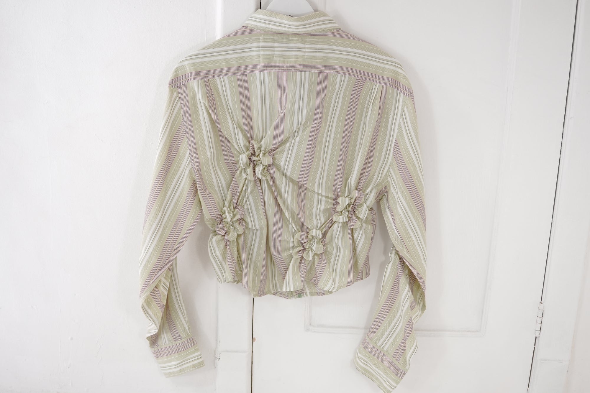Camisa Florero - Verde a Rayas