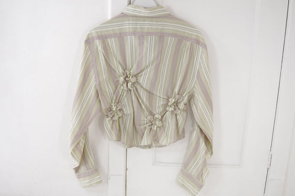 Camisa Florero - Verde a Rayas