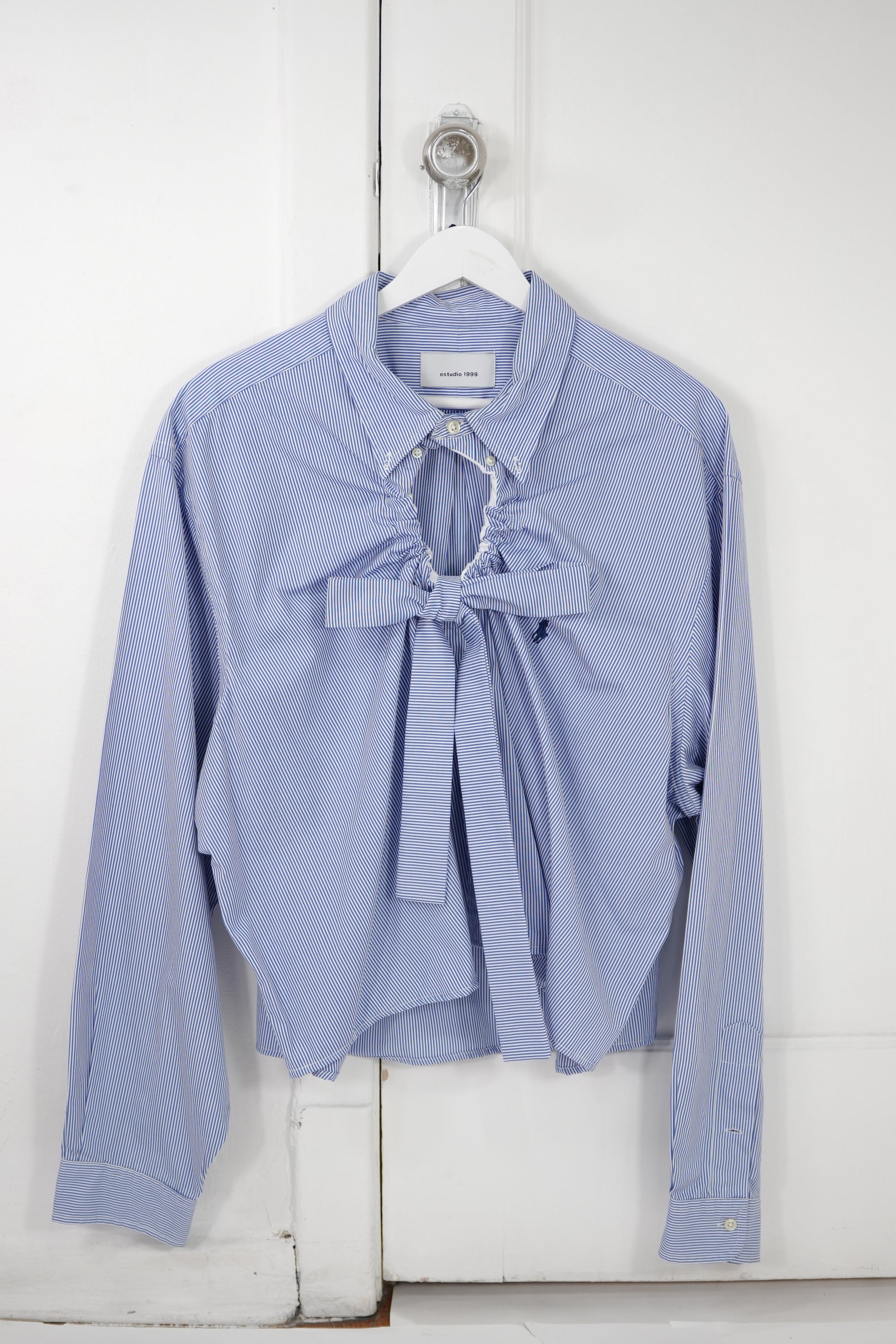 Ventana Shirt - Blue with White Stripes