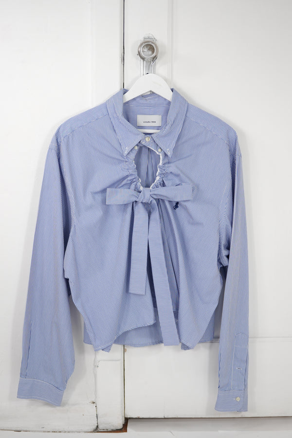 Ventana Shirt - Blue with White Stripes