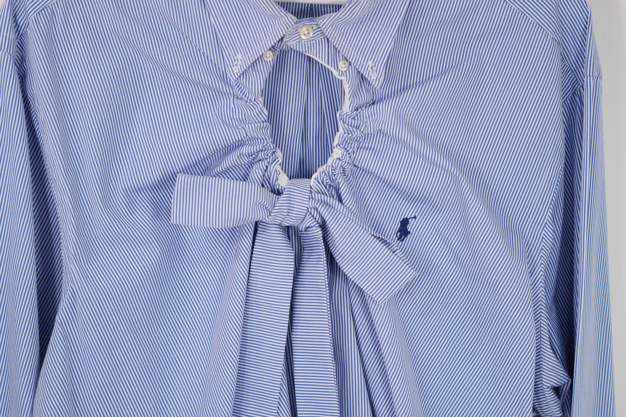 Ventana Shirt - Blue with White Stripes