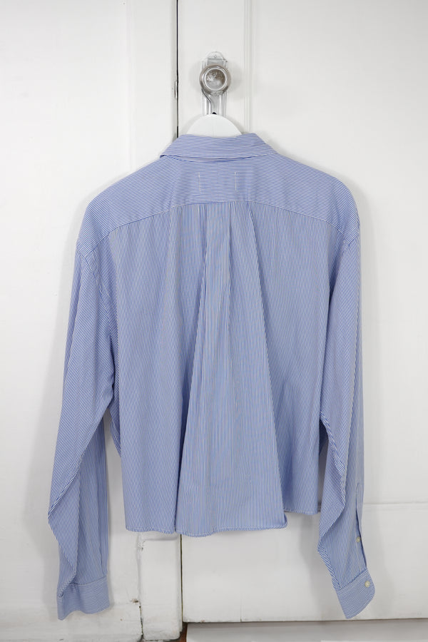 Ventana Shirt - Blue with White Stripes