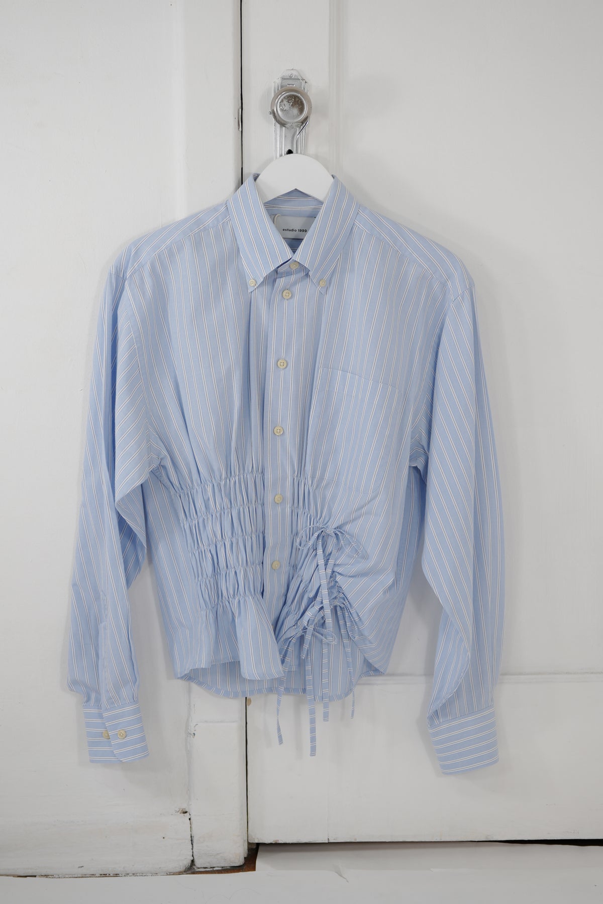 Camisa Cascada - Rayada azul/ blanco