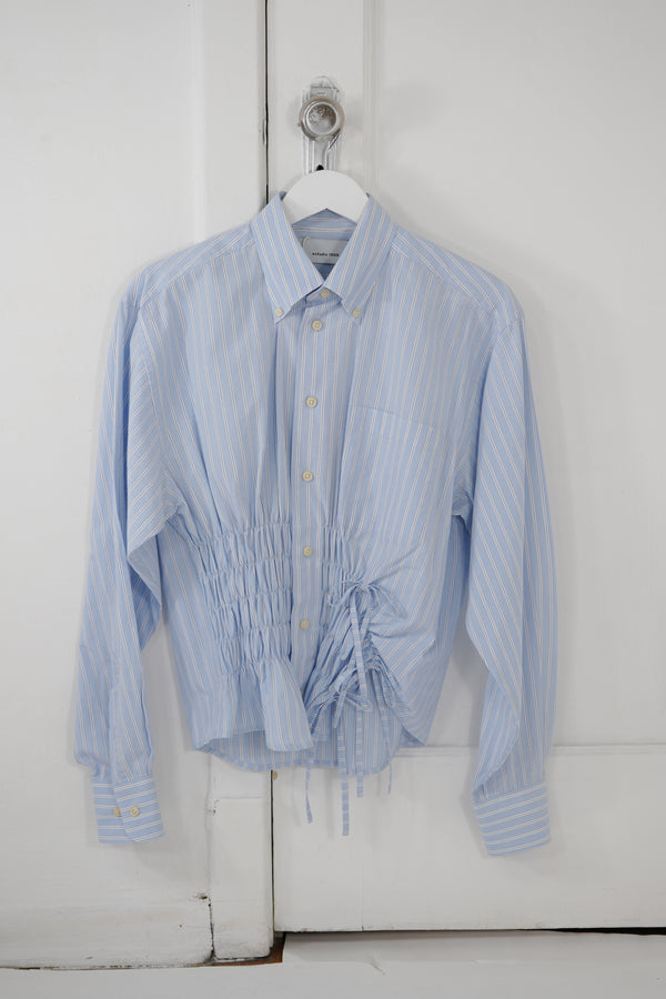 Camisa Cascada - Rayada azul/ blanco