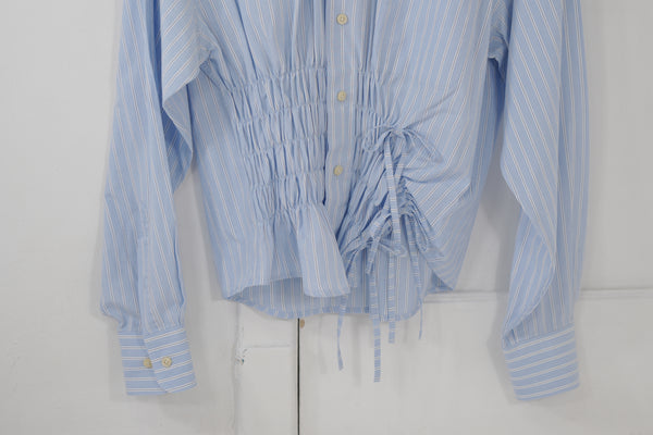 Camisa Cascada - Rayada azul/ blanco