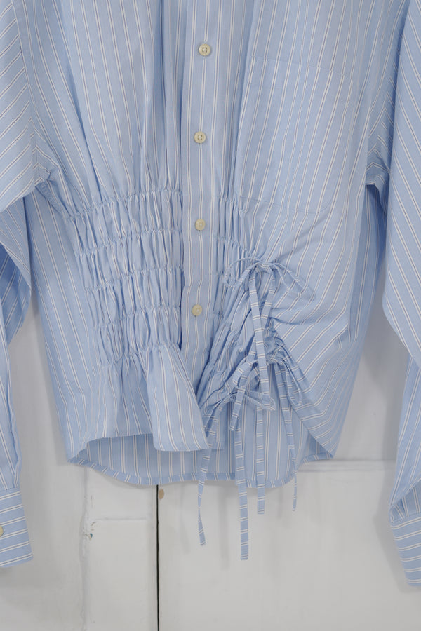 Camisa Cascada - Rayada azul/ blanco