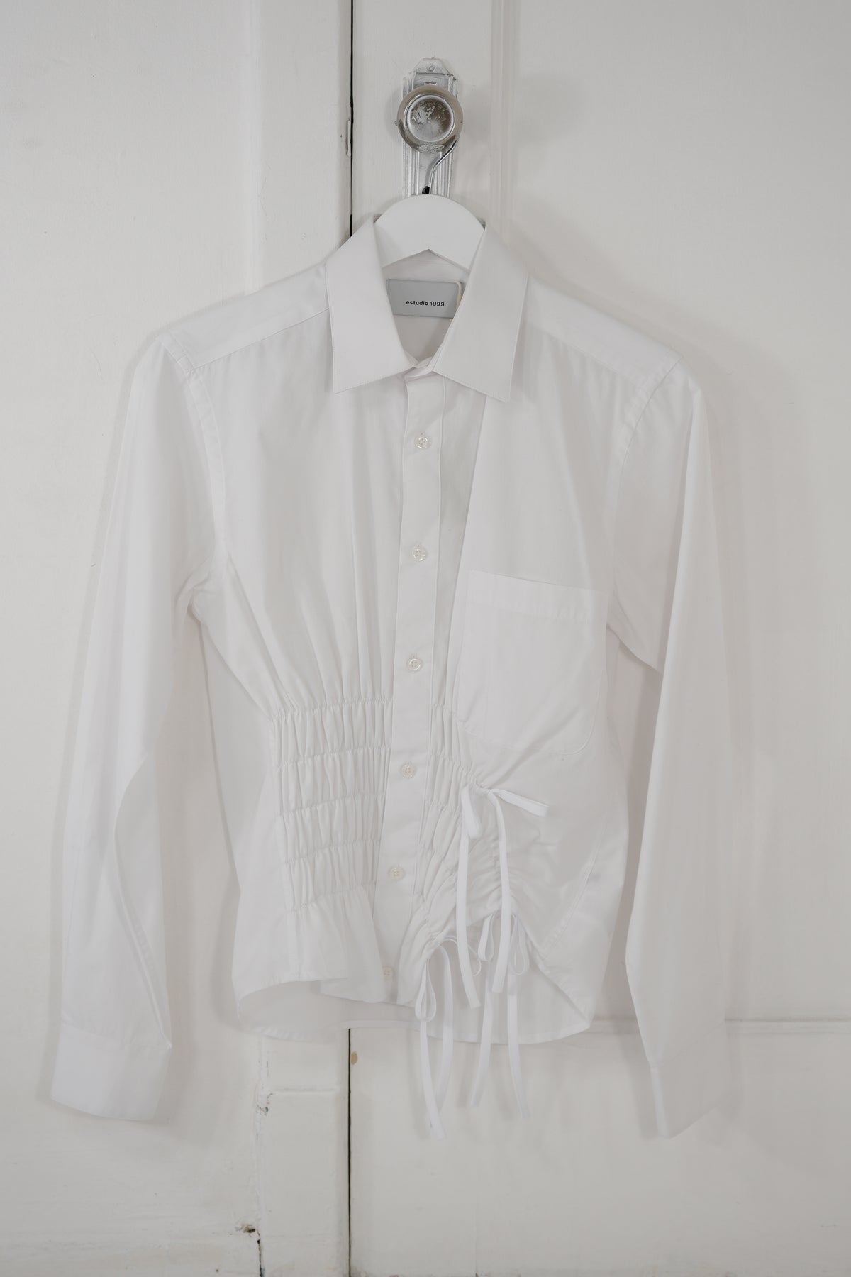 Camisa Cascada - Blanca lisa