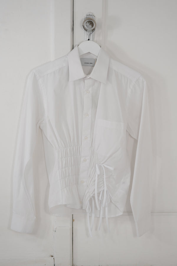 Camisa Cascada - Blanca lisa