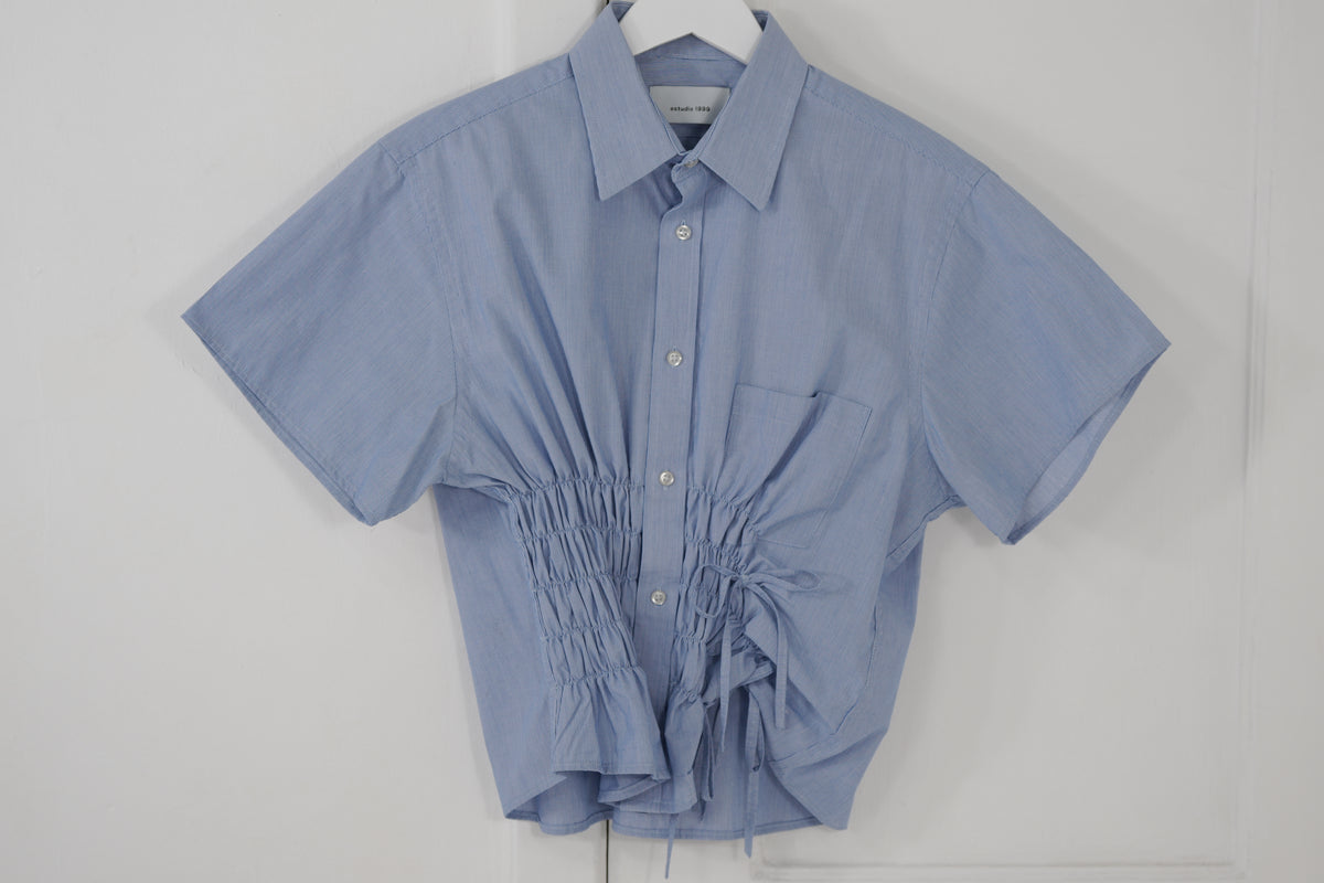 Camisa Cascada - Azul lisa