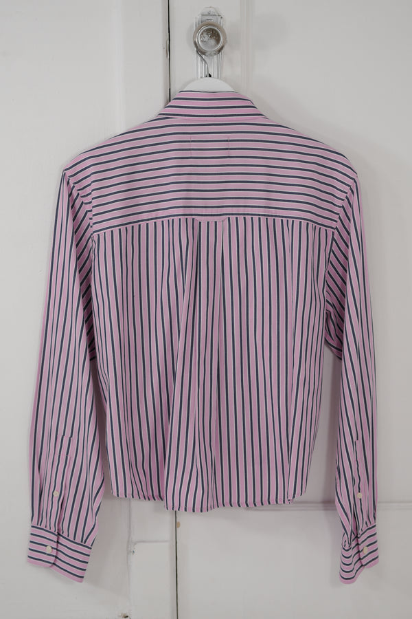 Camisa Ventana - Rosa a rayas navy / blancas