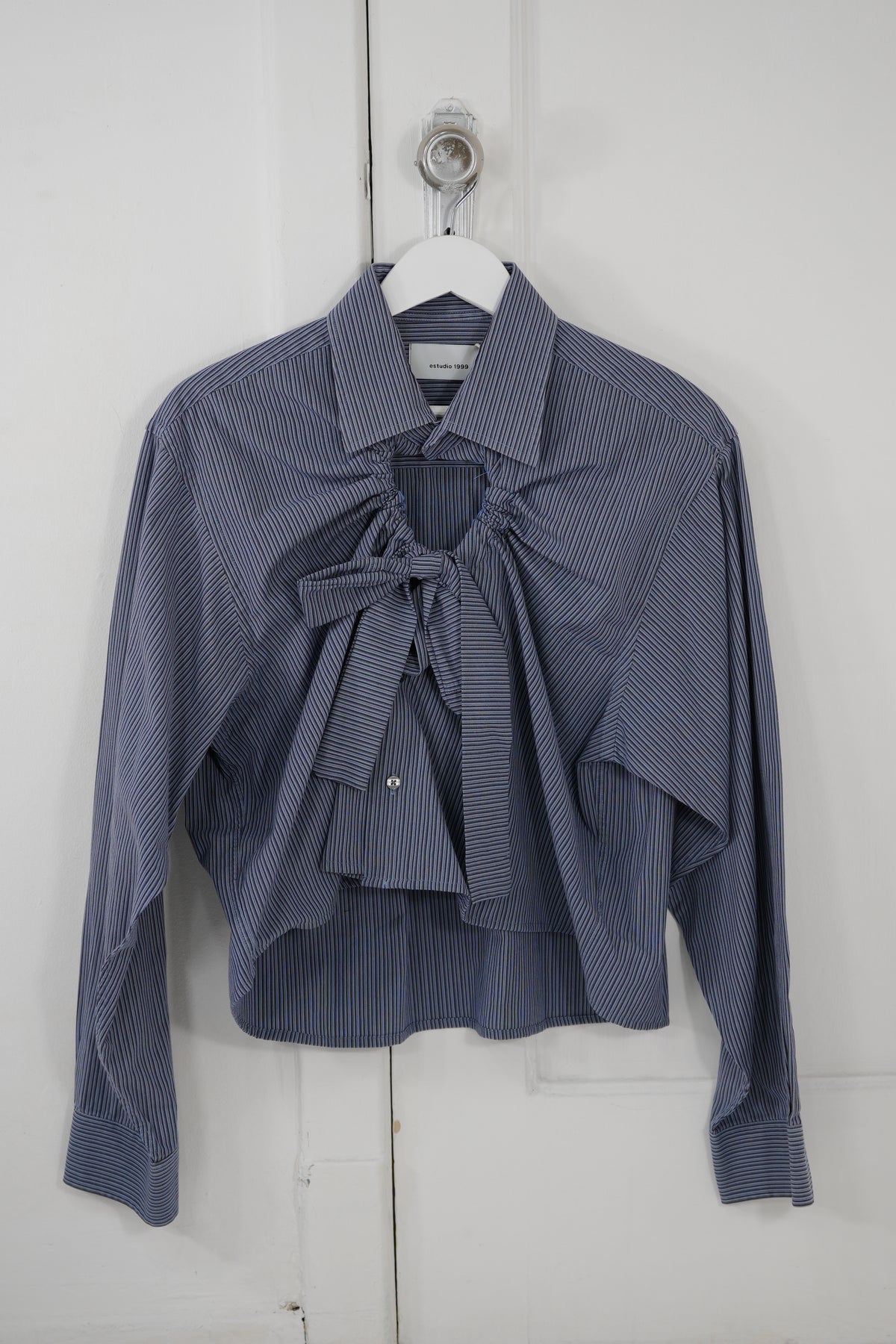 Camisa Ventana - Azul claro a rayas azul marino