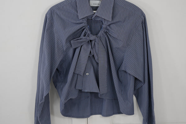 Camisa Ventana - Azul claro a rayas azul marino