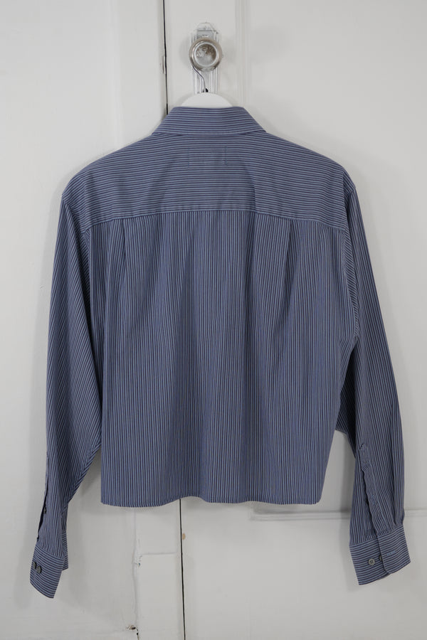 Camisa Ventana - Azul claro a rayas azul marino