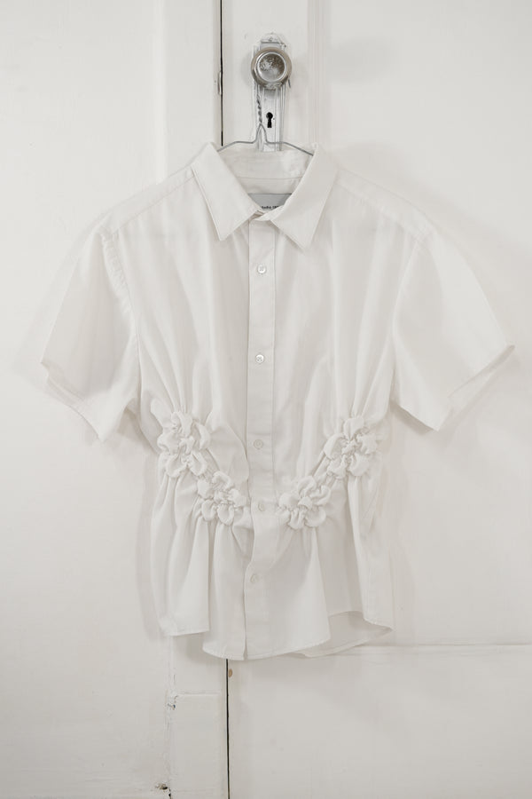 Camisa Florero - blanca