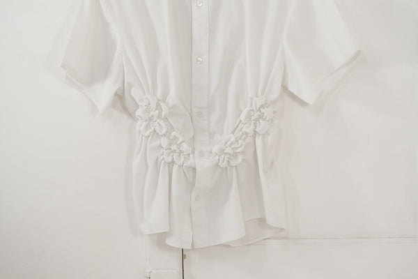 Camisa Florero - blanca