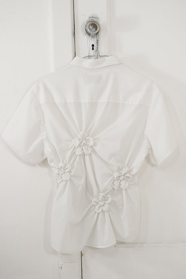 Camisa Florero - blanca