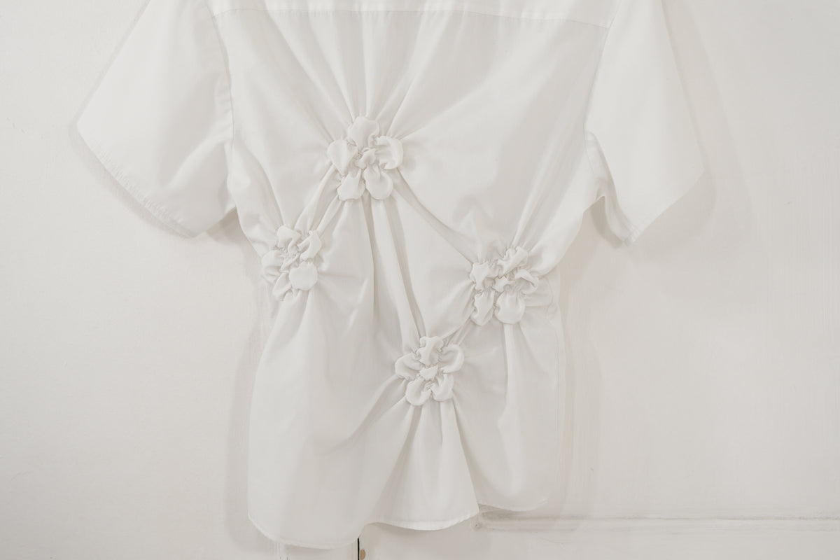 Camisa Florero - blanca